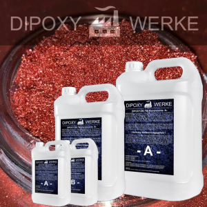 Epoxidharz + Effekt-Pigment-Rot 01 Gießharz Epoxy...
