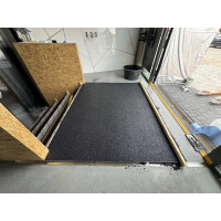 Steinteppich Epoxidharz Set Innen & Außen (ca. 28kg / 2-2,5m²) | Nero Ebano | 25kg 2-4mm Marmorkies + 3L, 2K Epoxidharz Bindemittel | Für Balkon, Terrasse, Treppen, Garage