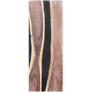 Epoxidharz Tischplatte River Table Schwarz Walnuss...