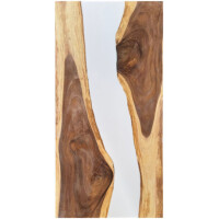 Epoxidharz Tischplatte River Table Wei&s gallery