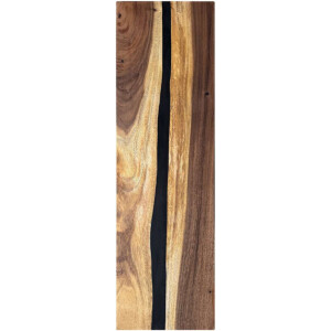 Epoxidharz Treppenstufe Massivholz Walnuss Schwarz River...