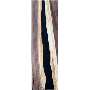 Epoxidharz Treppenstufe Massivholz Walnuss Schwarz River...