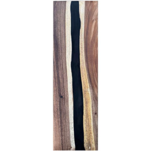 Epoxidharz Treppenstufe Massivholz Walnuss Schwarz River...