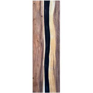 Epoxidharz Treppenstufe Massivholz Walnuss Schwarz River...