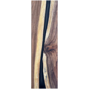 Epoxidharz Treppenstufe Massivholz Walnuss Schwarz River...