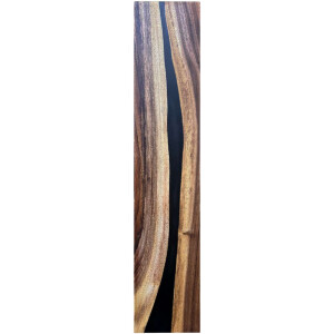 Epoxidharz Treppenstufe Massivholz Walnuss Schwarz River...