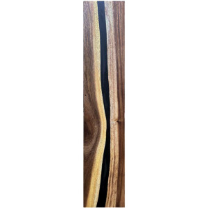 Epoxidharz Treppenstufe Massivholz Walnuss Schwarz River...