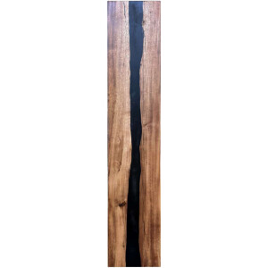 Epoxidharz Treppenstufe Massivholz Walnuss Schwarz River...