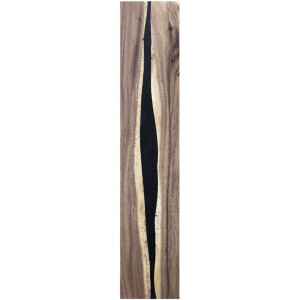 Epoxidharz Treppenstufe Massivholz Walnuss Schwarz River...