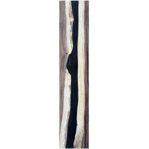 Epoxidharz Treppenstufe Massivholz Walnuss Schwarz River...