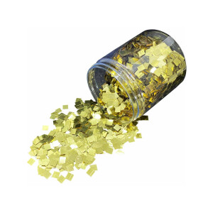 Dipoxy Glitter grezzo 6x6mm Oro