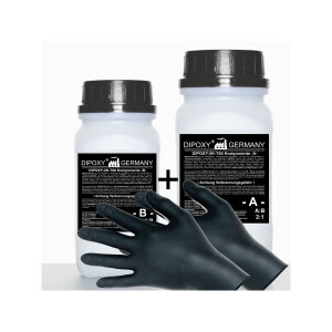 DIPOXY-2K-700 resina epossidica e indurente + guanti EP...