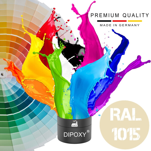 Dipoxy-PMI-RAL 1015 AVORIO CHIARO Pigmento base estremamente concentrato Pasta colorante Colorante per resina epossidica, resina poliestere, sistemi poliuretanici, calcestruzzo, vernici, vernici liquide Resina sintetica Gioielli