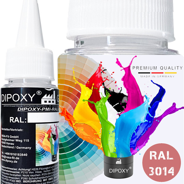 Dipoxy-PMI-RAL 3014 ALTROSA Pigmento base estremamente concentrato Pasta colorante Colorante per resina epossidica, resina poliestere, sistemi poliuretanici, calcestruzzo, vernici, vernici liquide Resina sintetica Gioielli