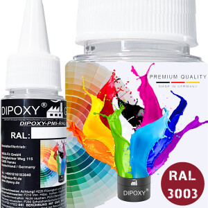 1000g Dipoxy-PMI-RAL 3003 RUBINROT Extrem hoch...